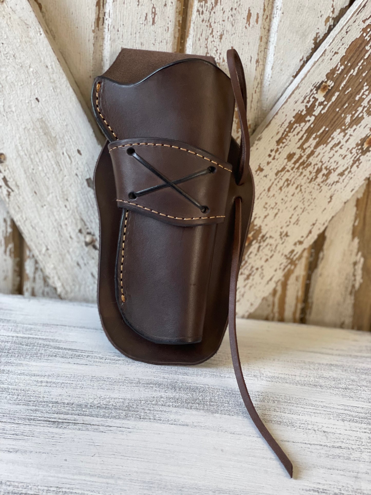USA MADE  Handmade Herman Oak leather Cowboy Action holster LINED