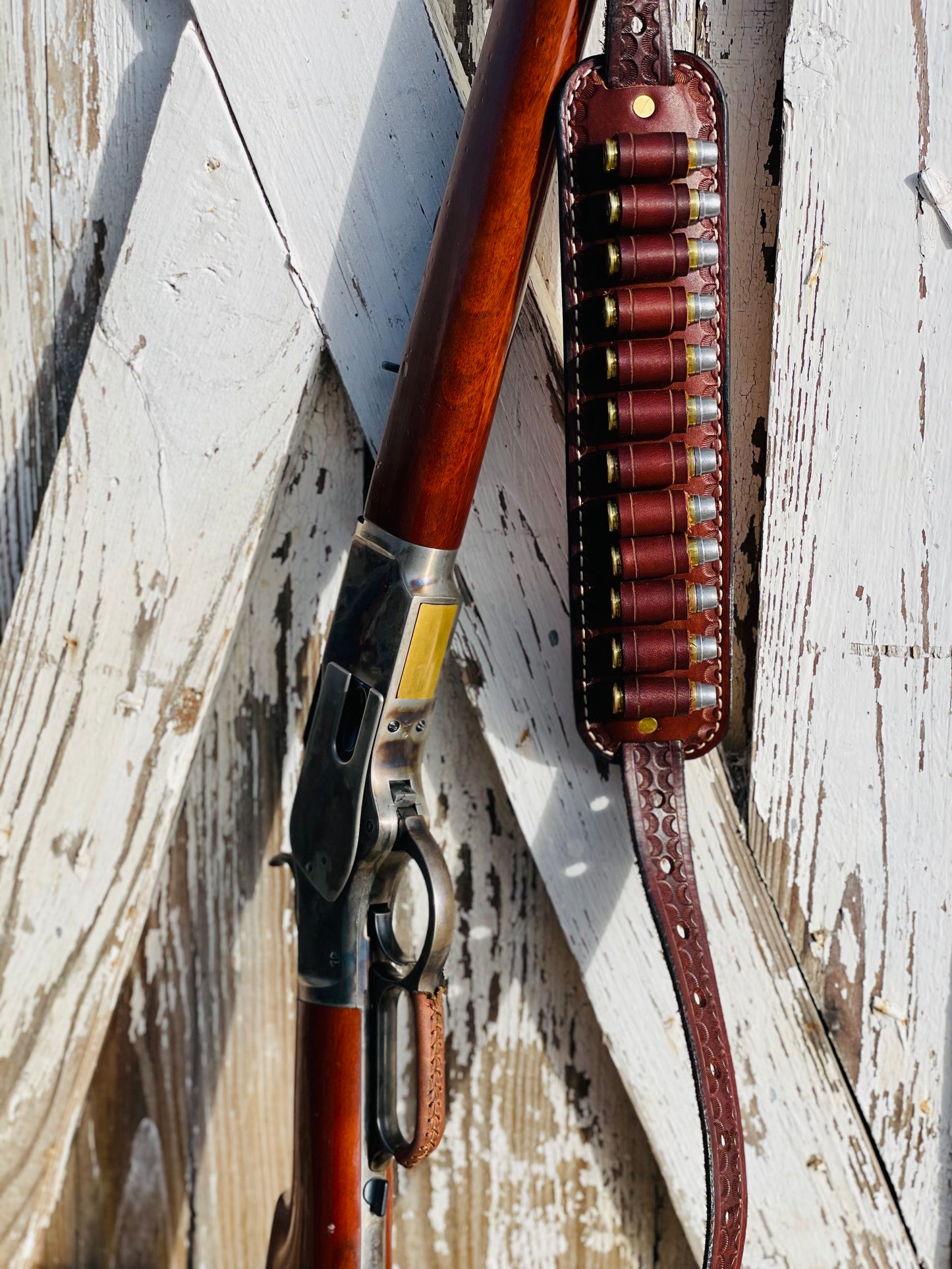 Henry Rifle Sling No Drill ADJUSTABLE Rifle sling with bullet loops