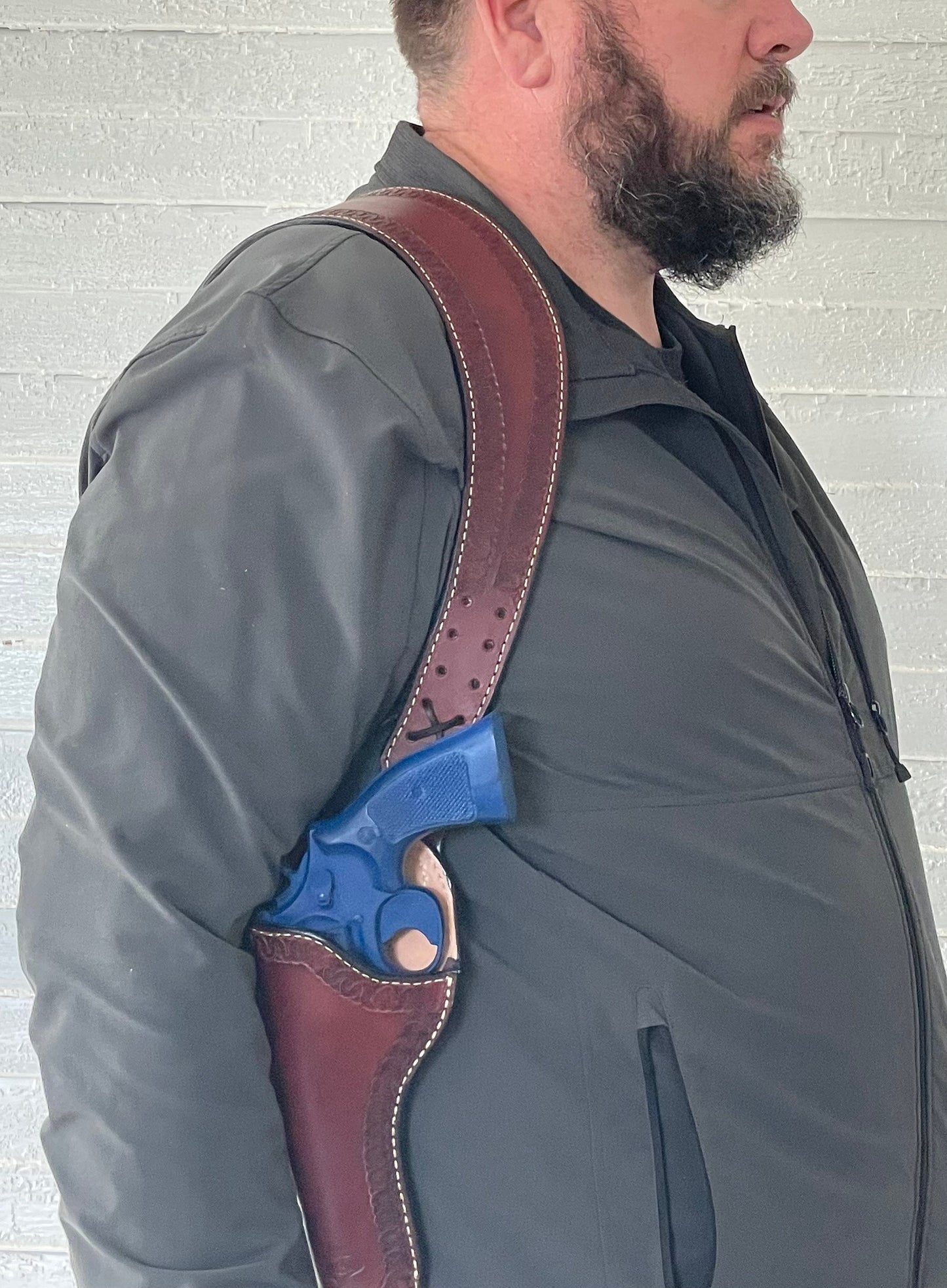 USA MADE lined WWII Tank Shoulder Holster Similar to Fury Shoulder Holster