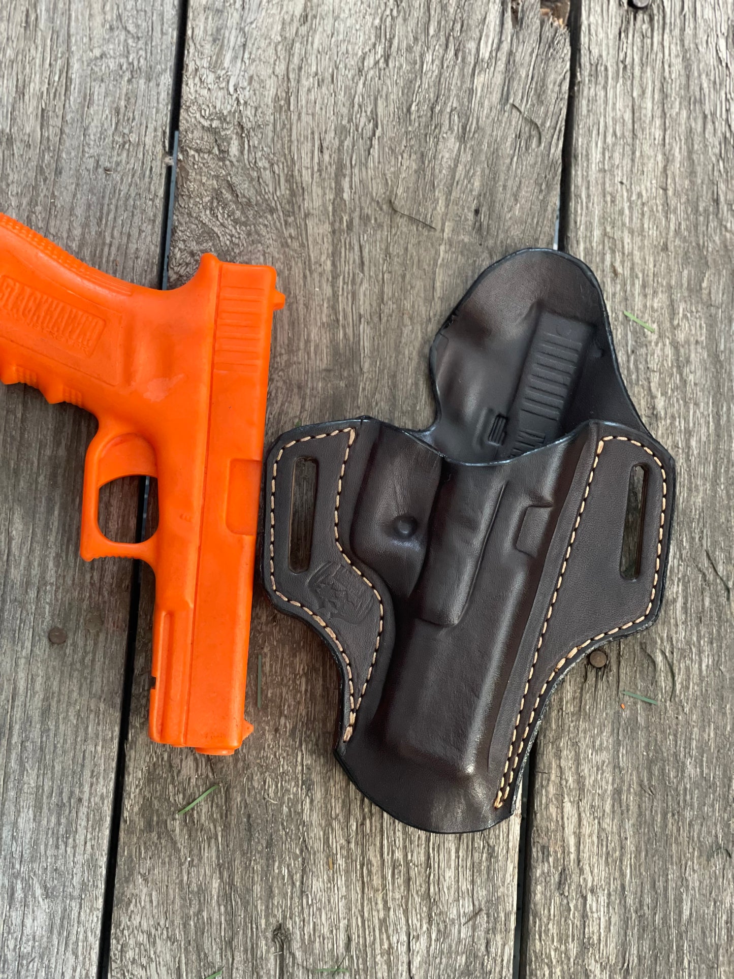 
                  
                    Pancake Holster Semi Auto holster pistol holster Choose the Make of your pistol Made in USA (Copy)
                  
                