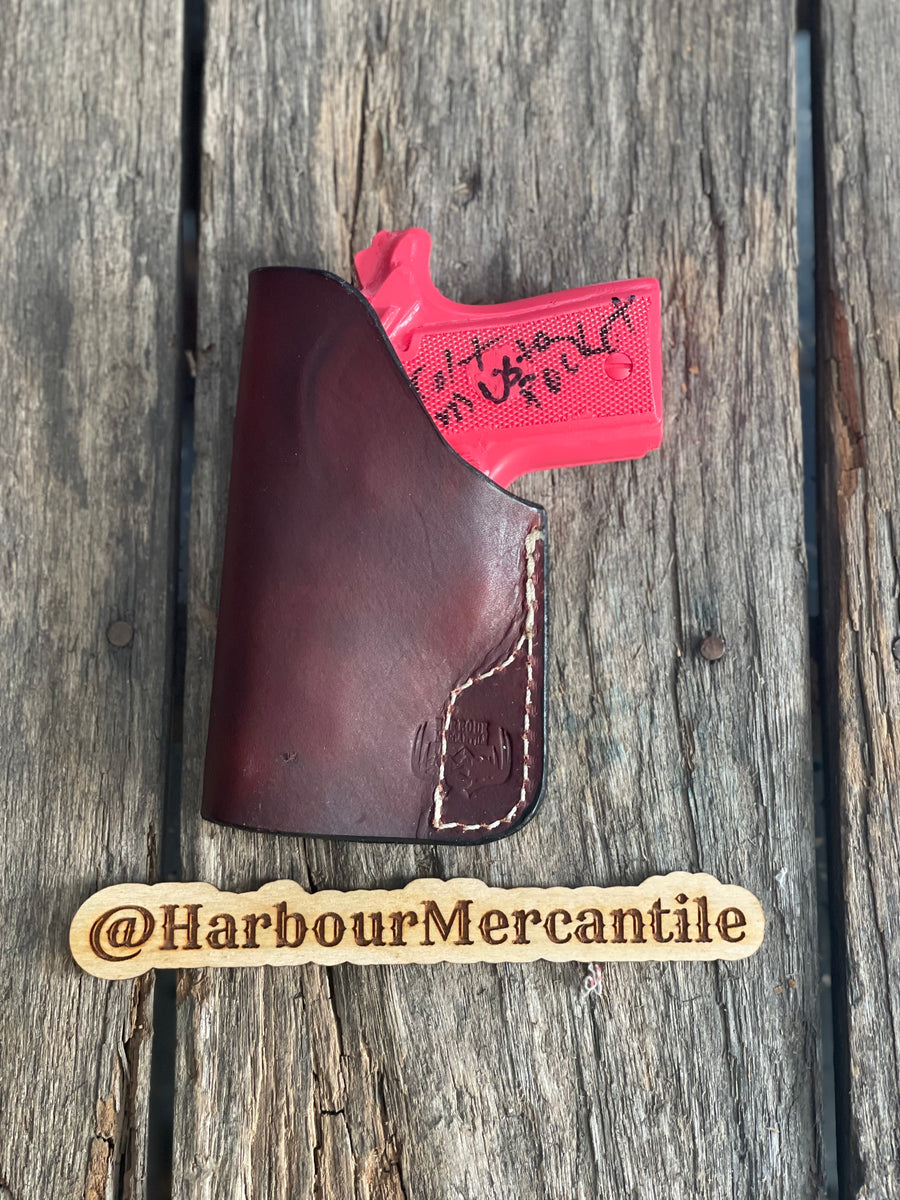 Colt Mustang Pocket Holster – Harbour Mercantile Holsters and Knives