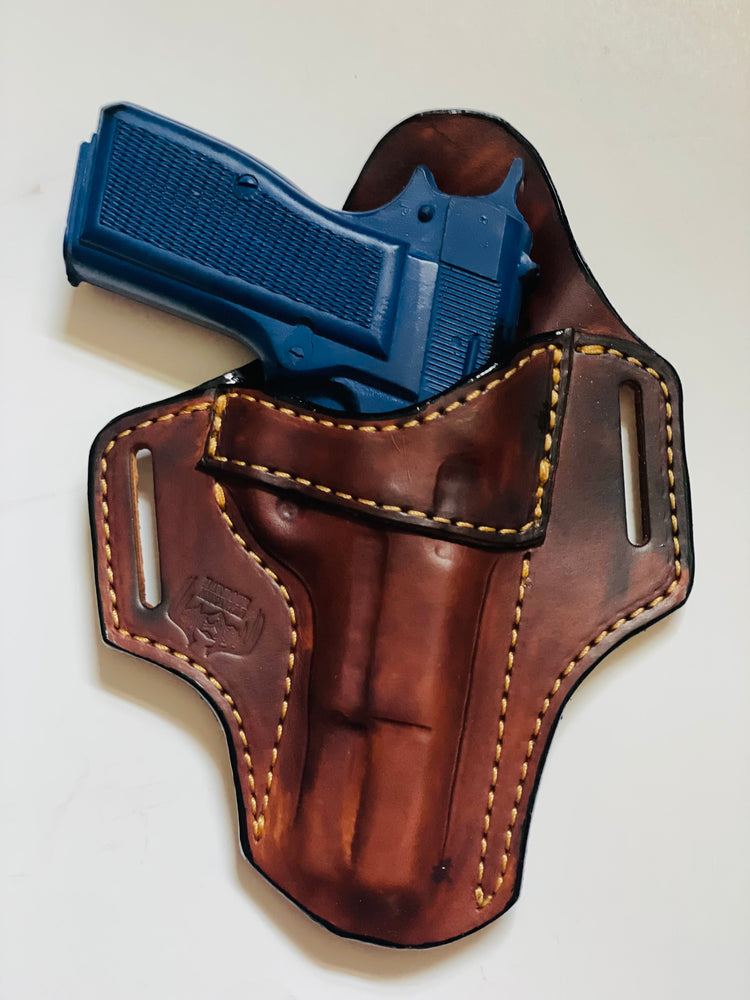 
                  
                    Pancake Holster Semi Auto holster pistol holster Choose the Make of your pistol Made in USA (Copy)
                  
                