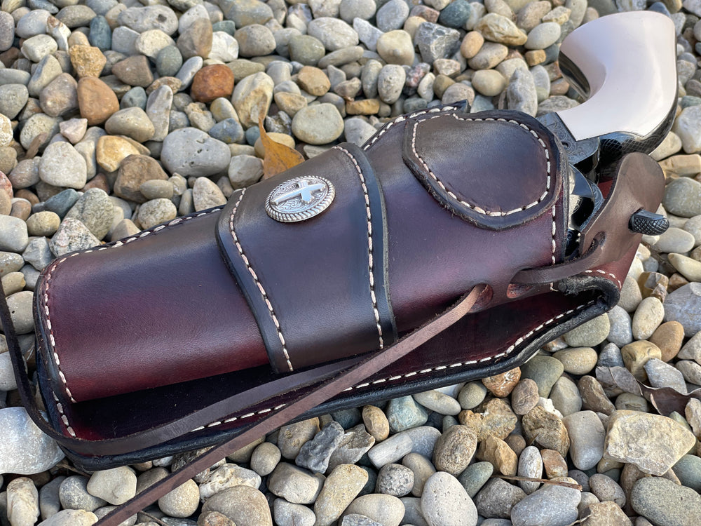 
                  
                    Crossdraw Leather Holster with Lining revolver holster crossdraw holster xdraw holster made in USA
                  
                