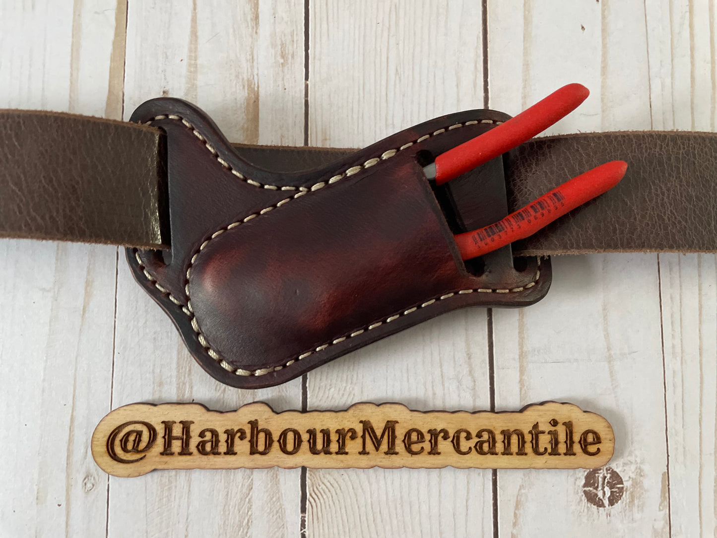 
                  
                    Channel lock sheath PLIER sheath knipex sheath Leather Tool Organizer with slide up hole Made in USA
                  
                