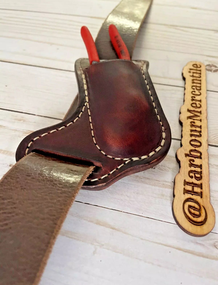 
                  
                    Channel lock sheath PLIER sheath knipex sheath Leather Tool Organizer with slide up hole Made in USA
                  
                