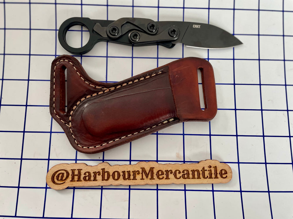 CRKT PROVOKE EDC LEATHER SHEATH tactical sheath provoke EDC sheath Made in USA (Copy) (Copy)