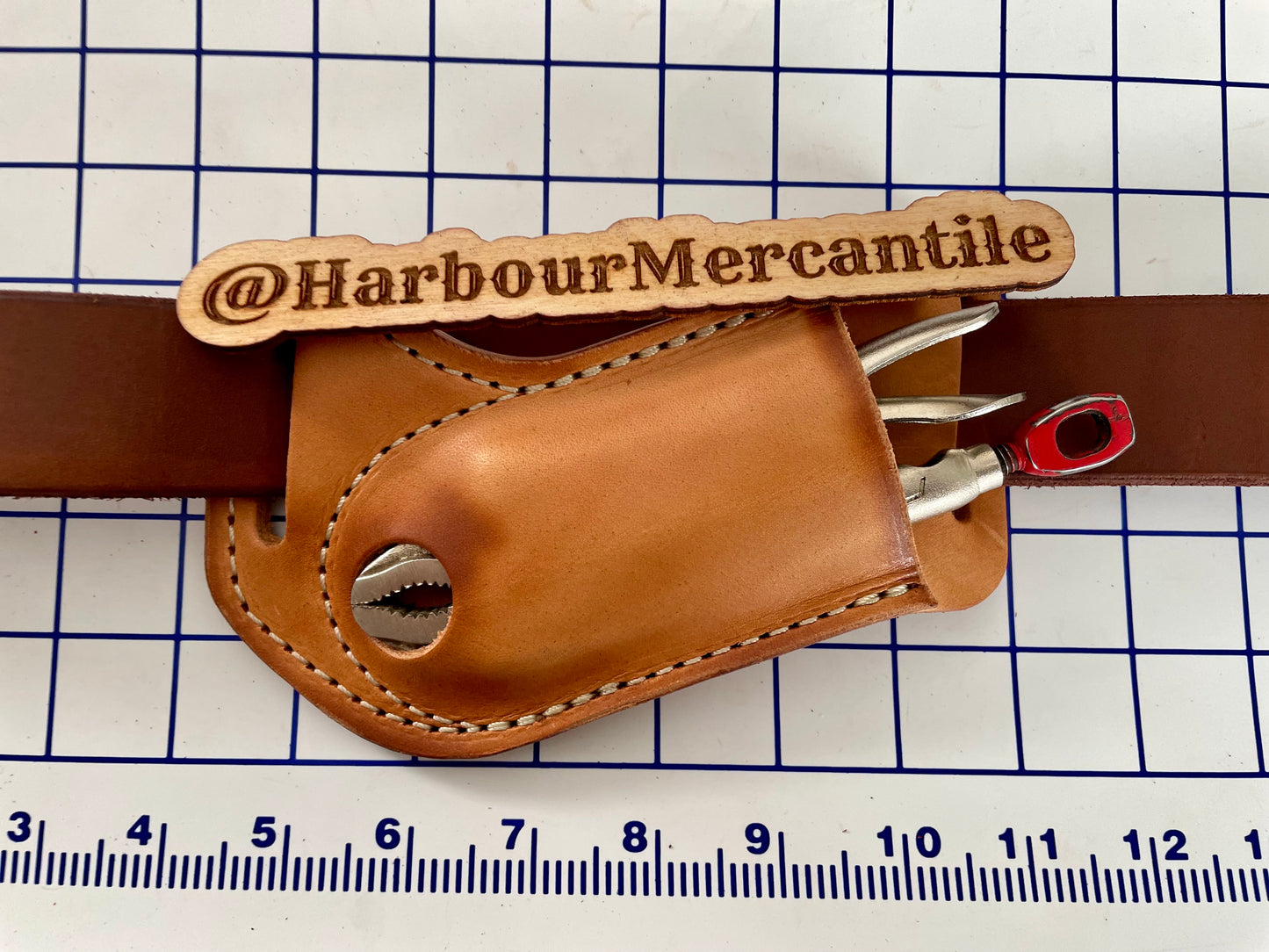 
                  
                    VISE GRIP sheath PLIER sheath GRIPS sheath Leather Tool Organizer with slide up hole Made in USA
                  
                