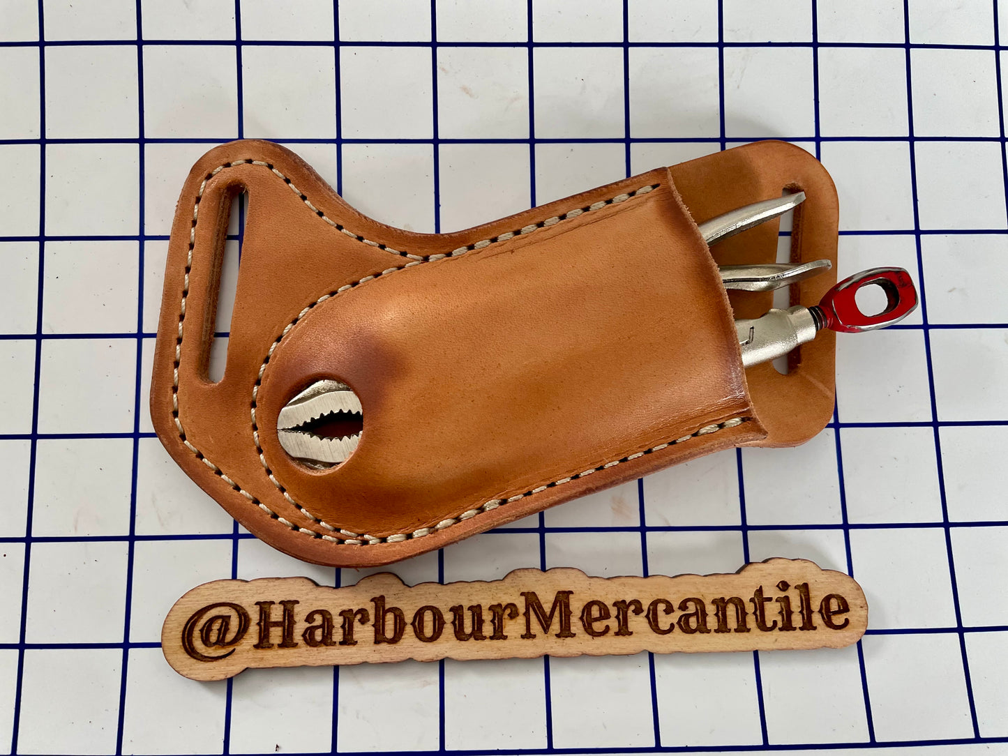 
                  
                    VISE GRIP sheath PLIER sheath GRIPS sheath Leather Tool Organizer with slide up hole Made in USA
                  
                