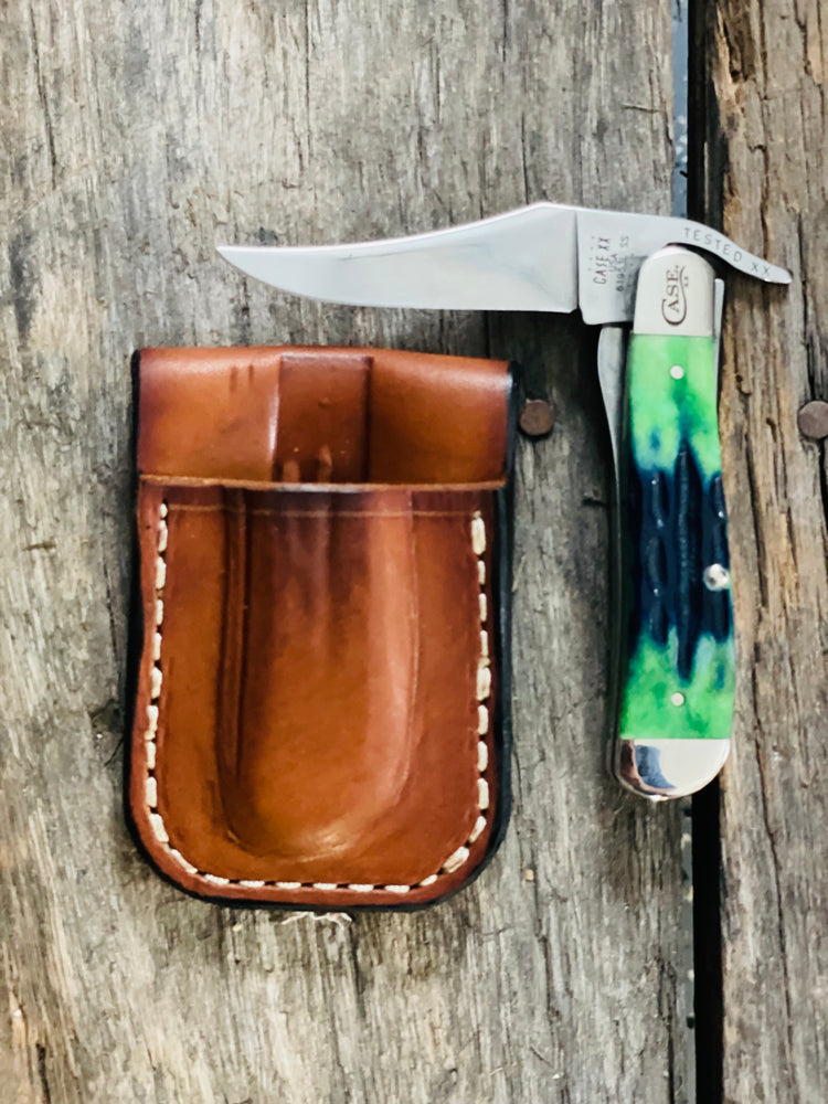 Case XX Russlock leather Knife sheath pocket knife sheath folding Case XX Russlock leather Knife sheath pocket knife sheath folding