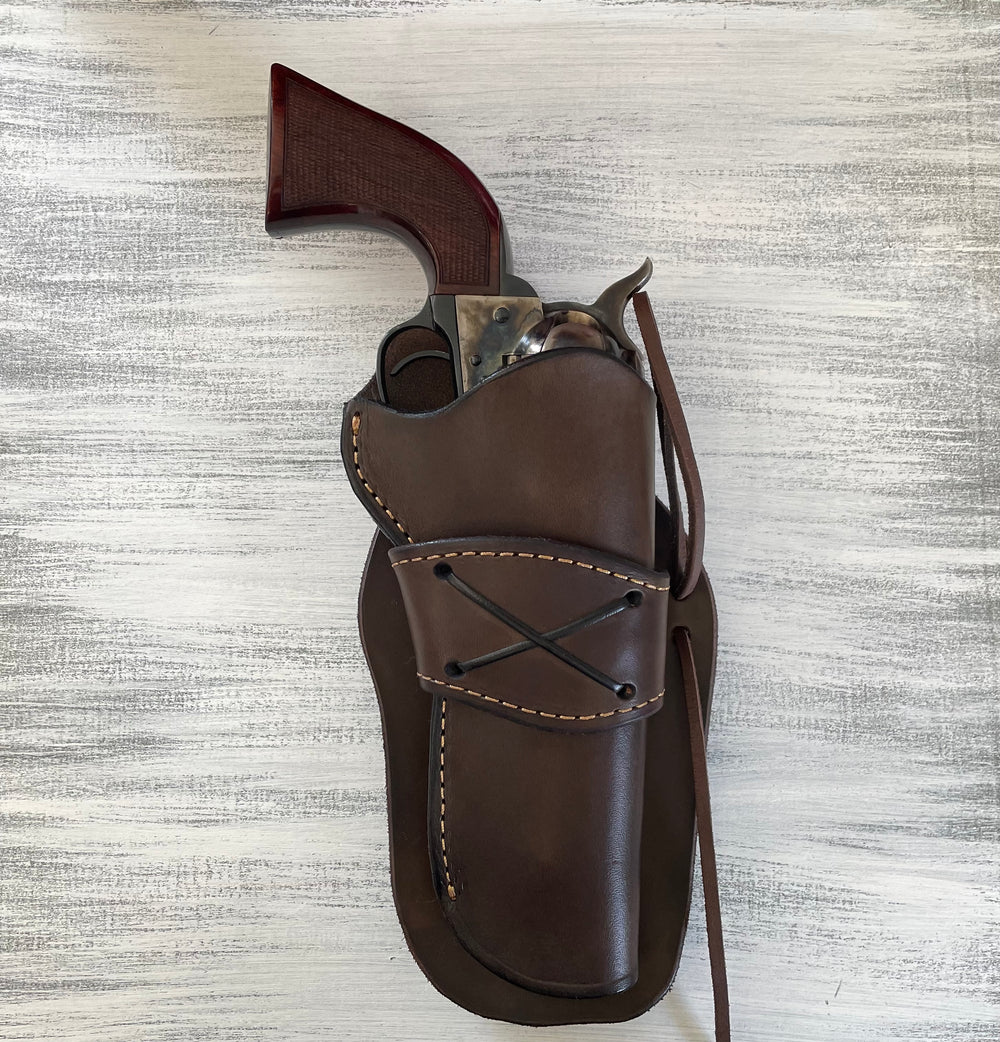 USA MADE  Handmade Herman Oak leather Cowboy Action holster UNLINED cowboy holster