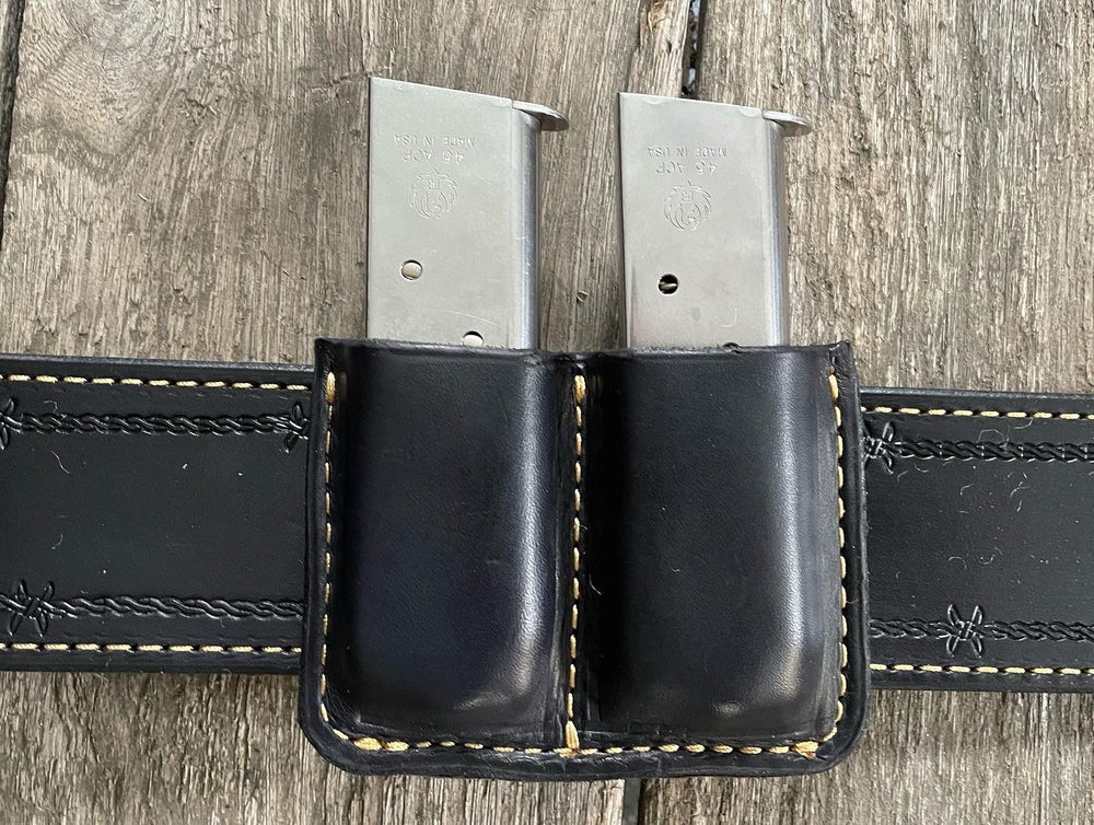 USA Handmade single stack mag holder Double Mag Holder Open Top