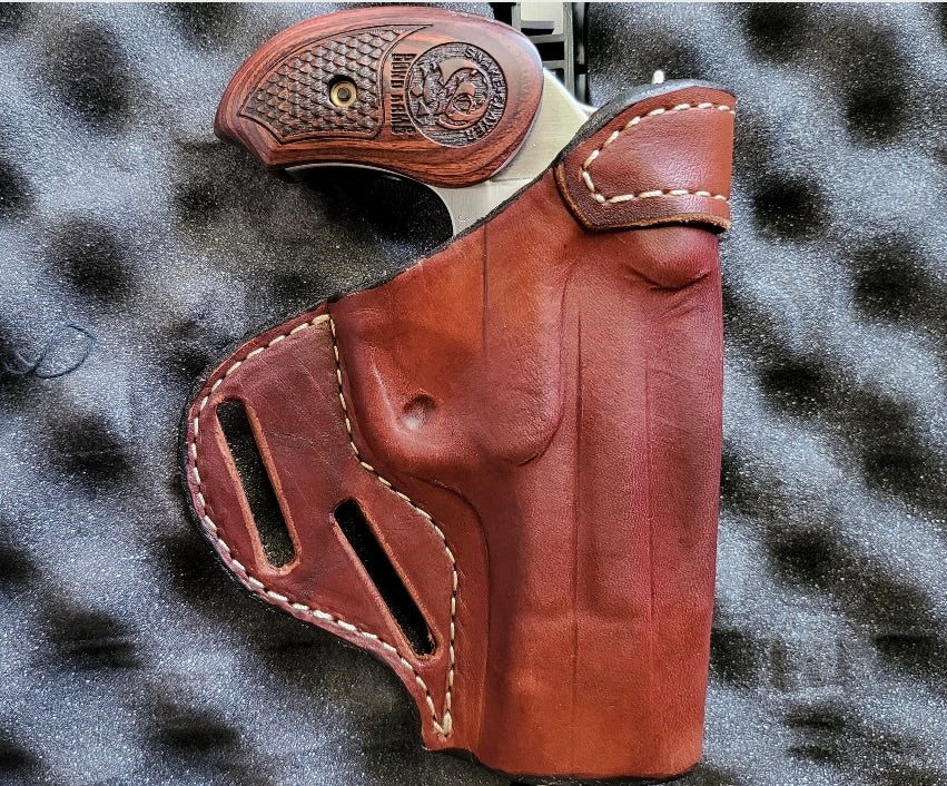 USA MADE Bond Arms holster 4.25” barrel Derringer Handmade leather derringer 45 410 holster pistol holster