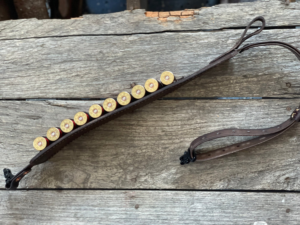 
                  
                    Shotgun rifle sling with bullet loops
                  
                