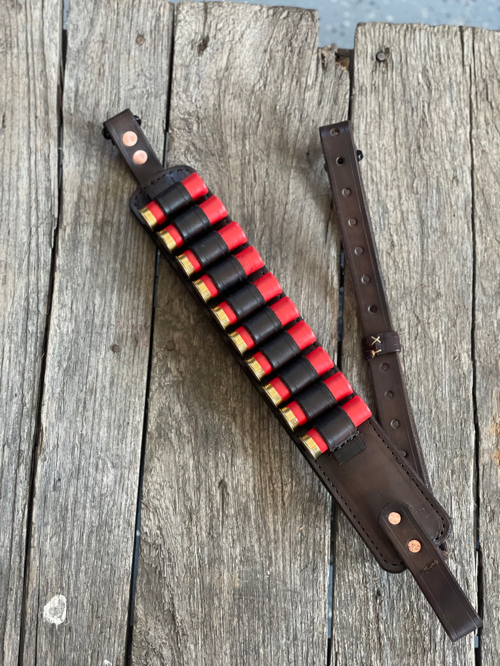 Shotgun rifle sling with bullet loops