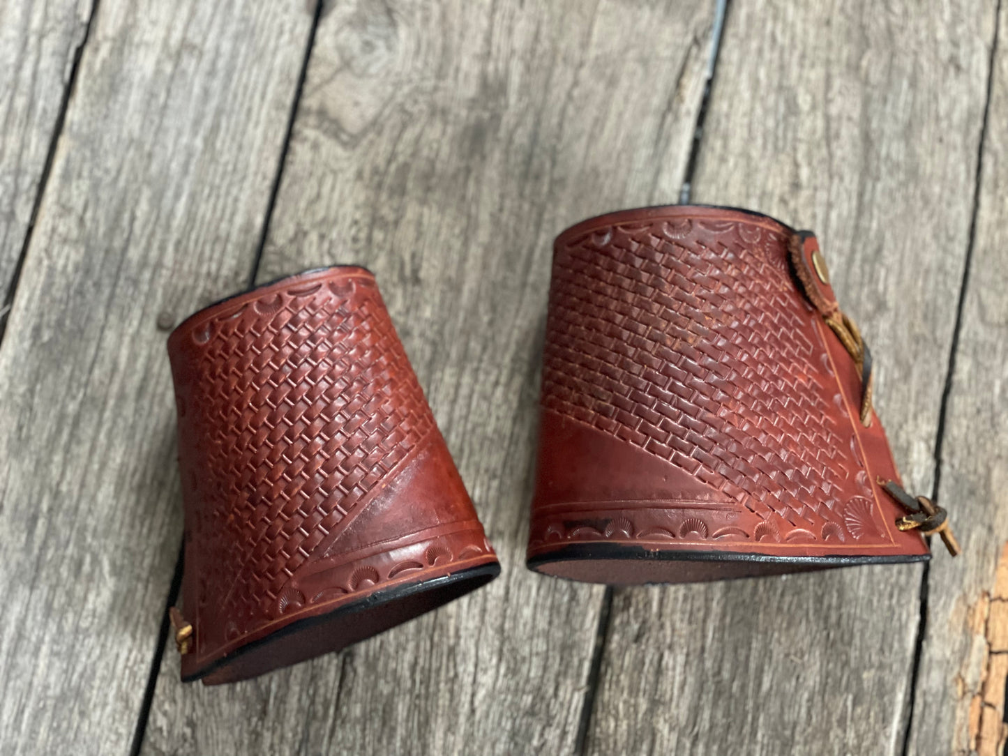 
                  
                    Leather Wrist Cuffs
                  
                