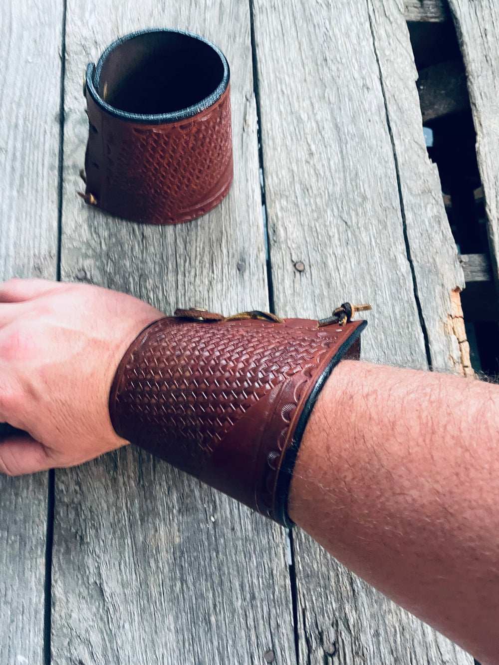 Leather Wrist Cuffs