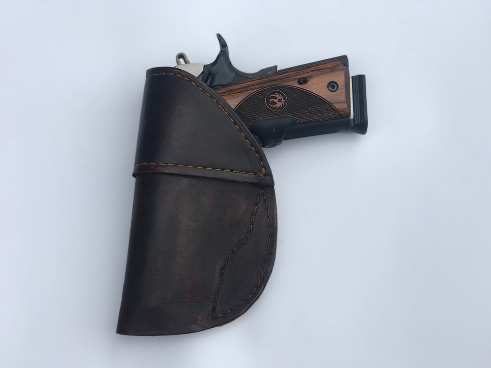 USA MADE RH Handmade leather holster medium or large pistol holster