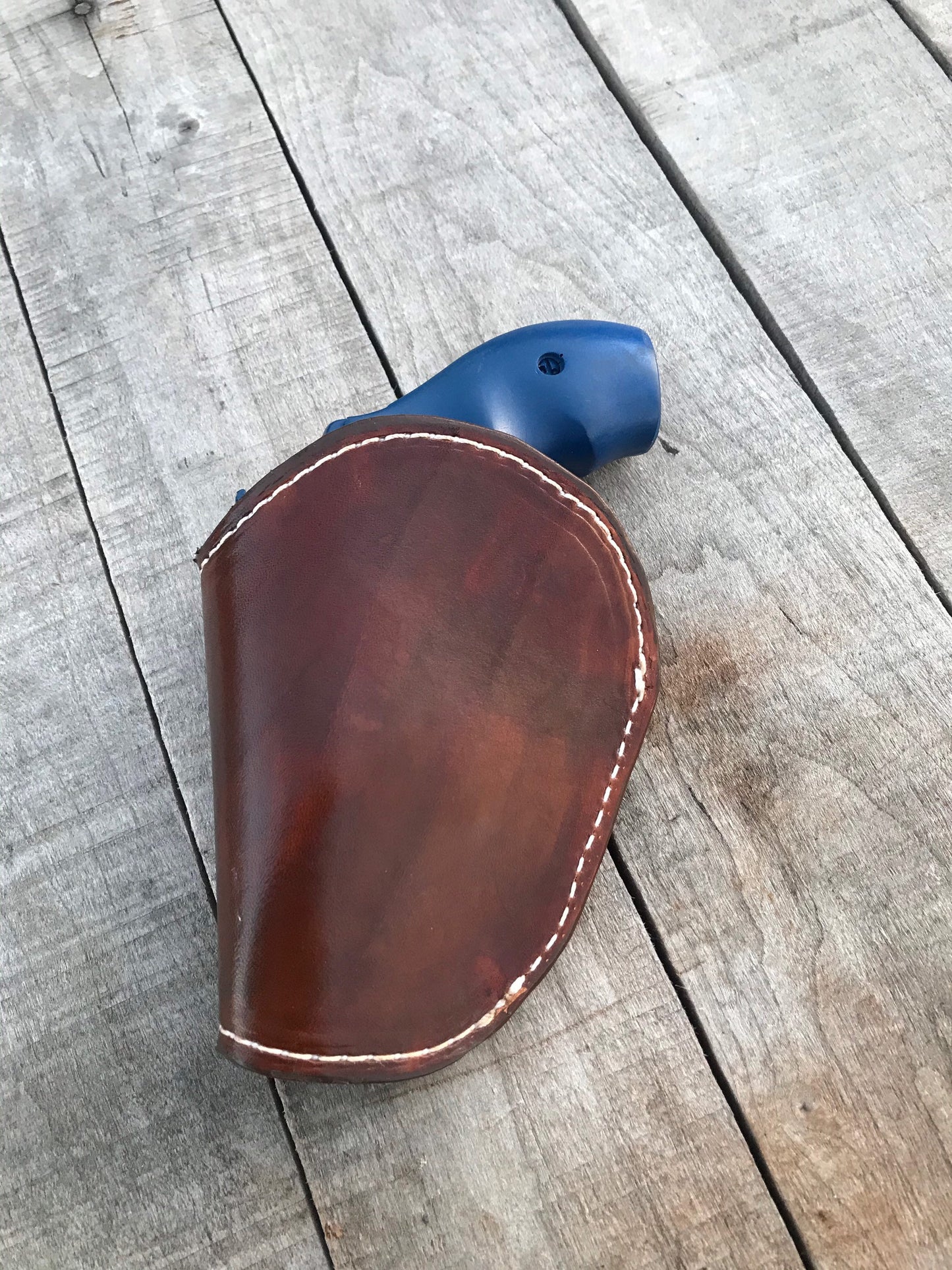 
                  
                    Handmade Hermann Oak leather purse holster small pistol holster
                  
                