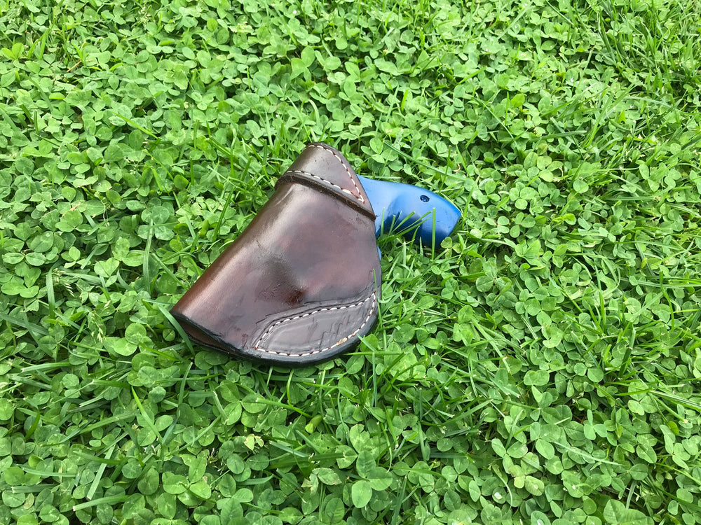 IWB Handmade leather holster small snub nose revolver pistol holster