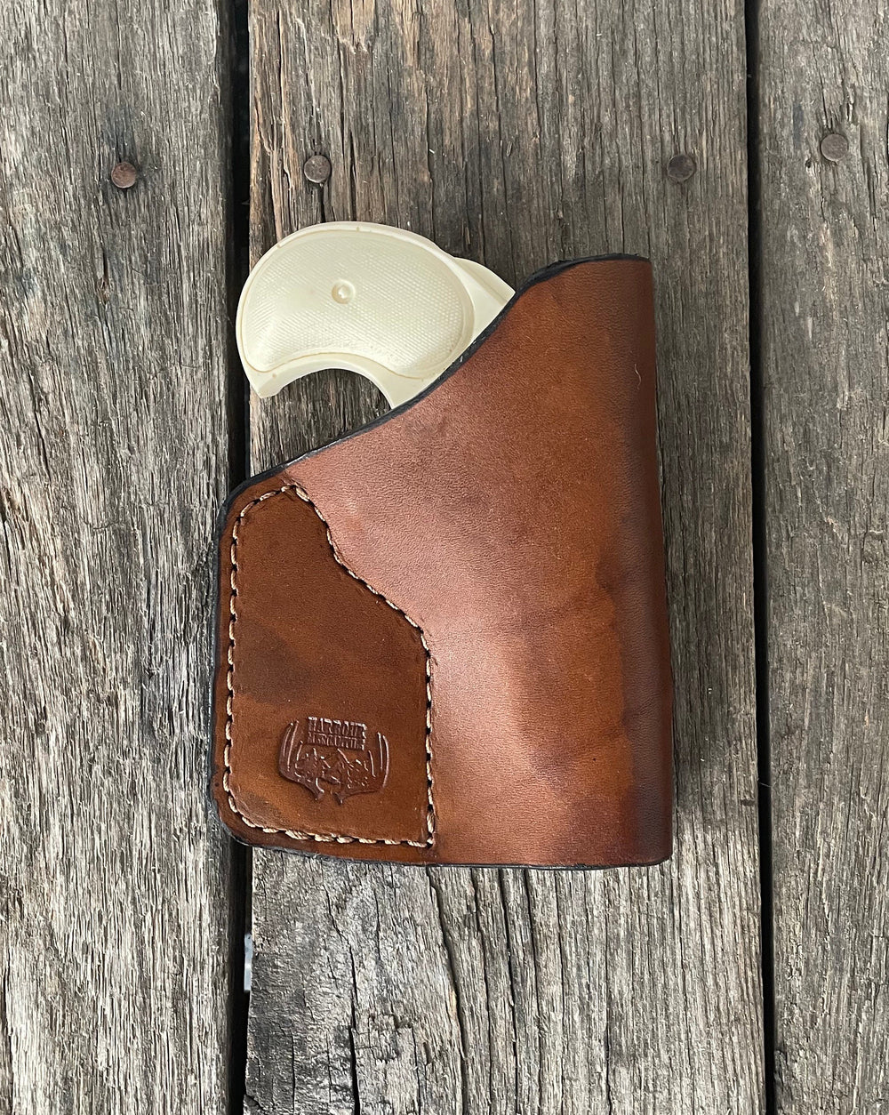 USA MADE Traditional Derringer American Derringer without trigger guard (not bond arms) Handmade leather pocket holster derringer holster pistol holster