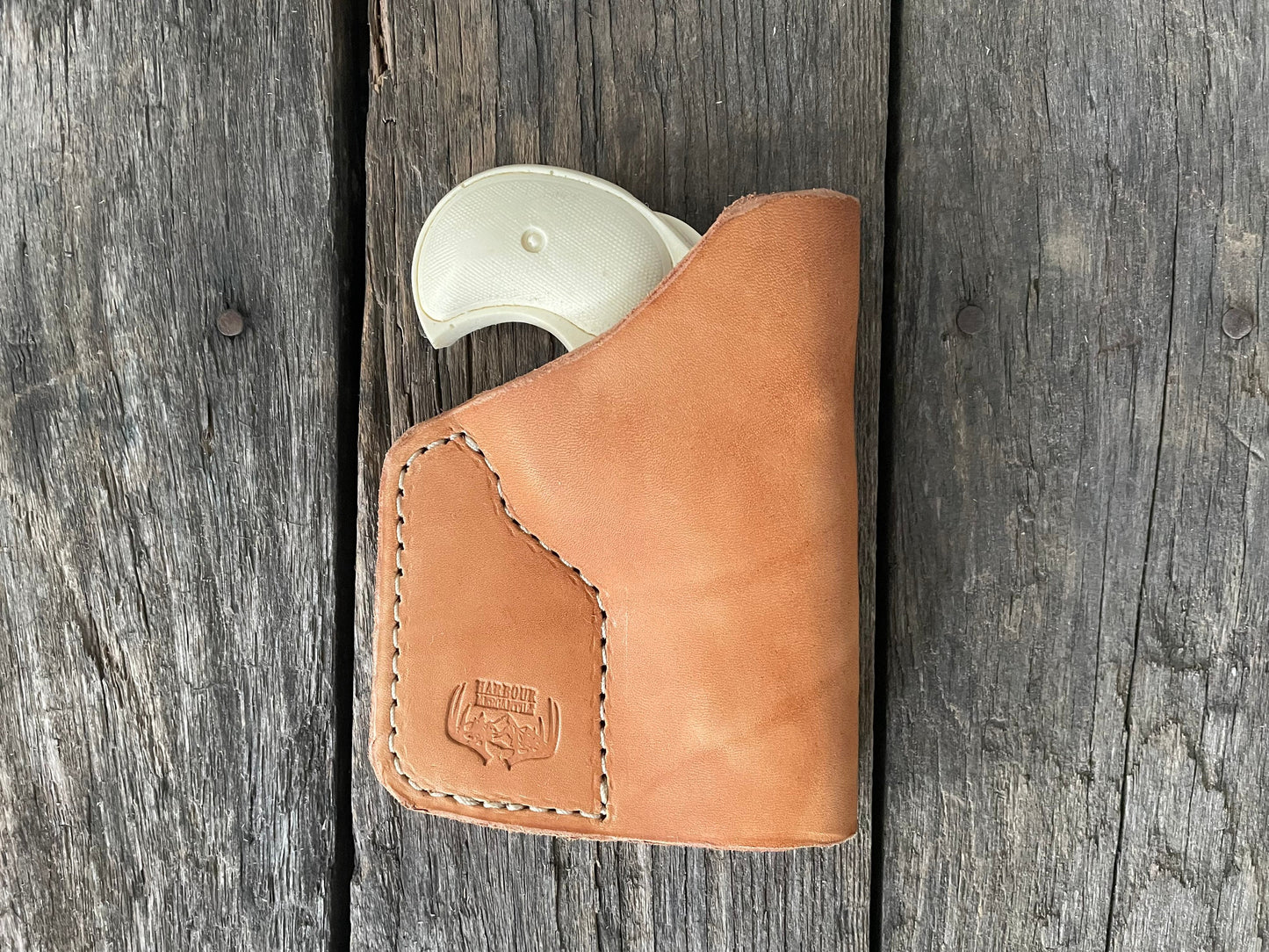 
                  
                    USA MADE Traditional Derringer American Derringer without trigger guard (not bond arms) Handmade leather pocket holster derringer holster pistol holster
                  
                