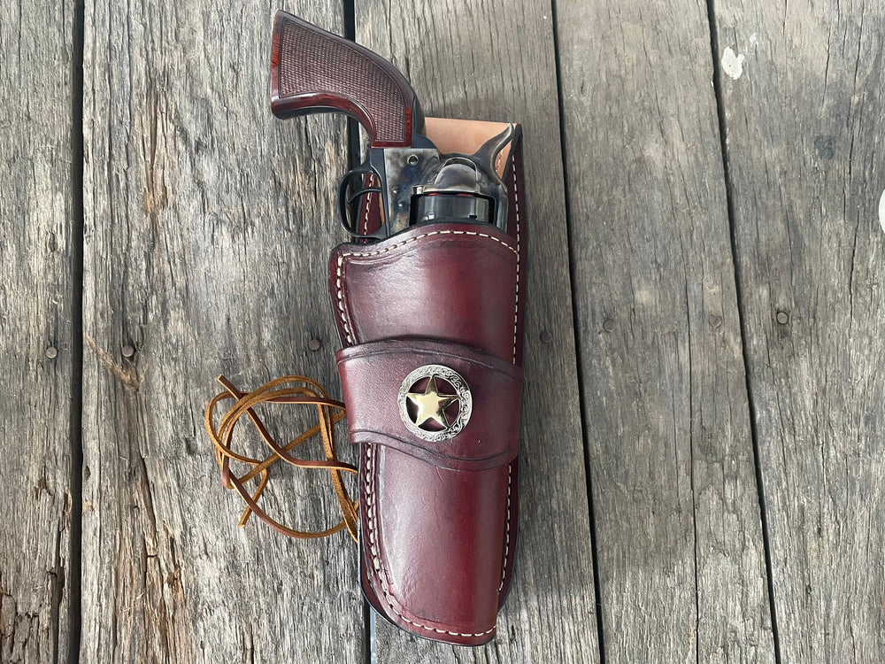 USA MADE Lawman Lined Handmade Herman Oak leather Cowboy holster