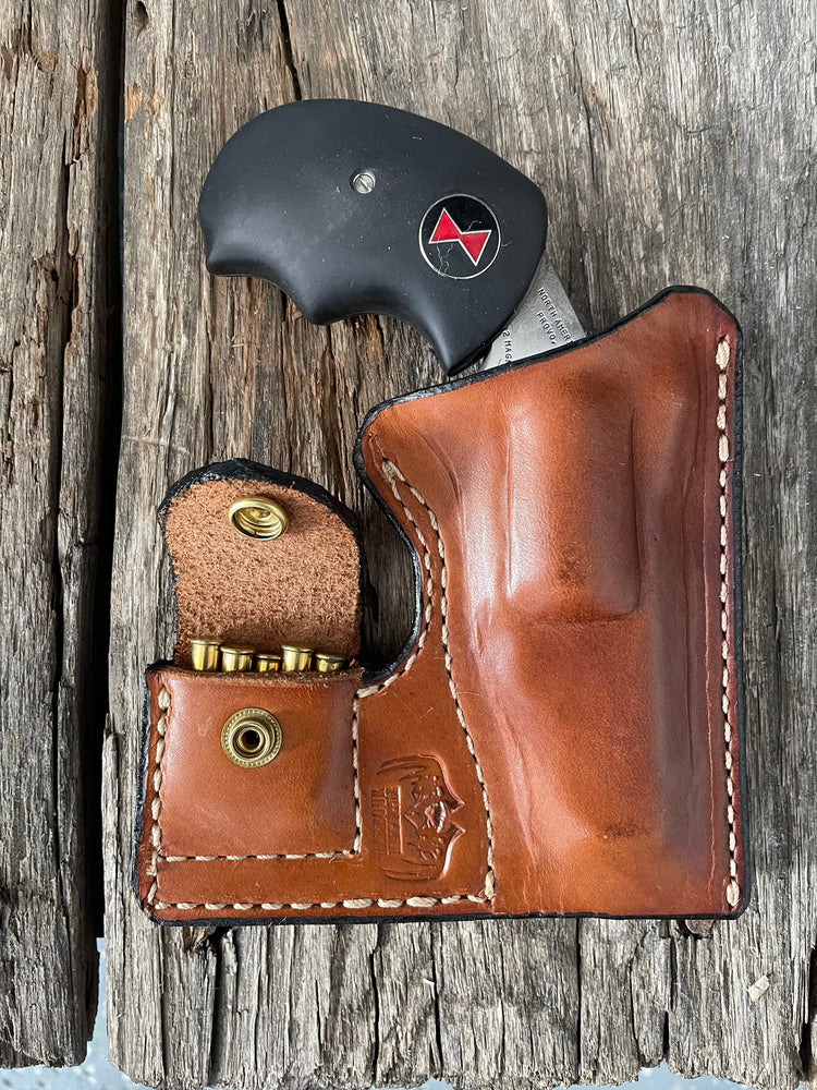 
                  
                    USA MADE NAA Black Widow 22 mag leather holster pocket holster
                  
                