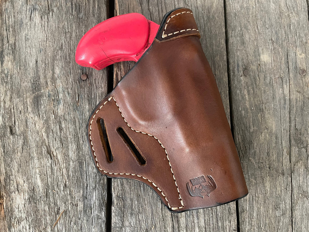 USA MADE Bond Arms holster 4.25” barrel Derringer Handmade leather derringer 45 410 holster pistol holster