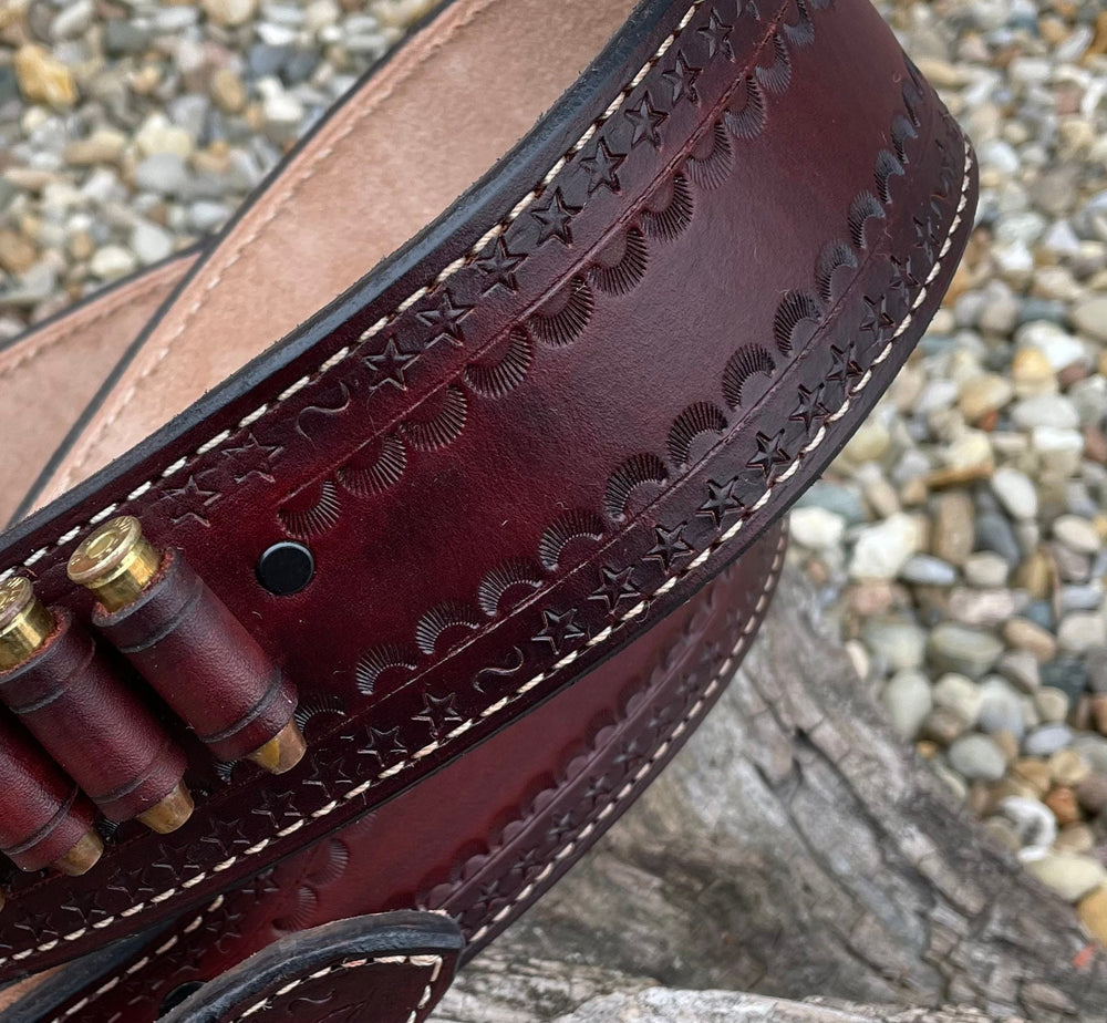 
                  
                    The Lawman Lined USA Handmade Herman Oak leather Cowboy Gun Belt “The Lawman” cowboy belt cartridge beltmade in USA
                  
                