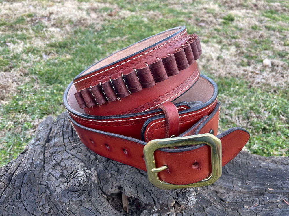 Lined Leather Belt - USA Made